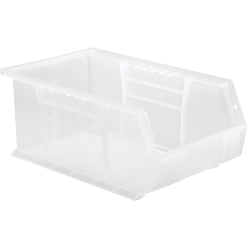 Clear-View Ultra Stack & Hang Bin, 8-1/4" W x 6" H x 13-5/8" D, Clear Oxford Builders Supplies Inc