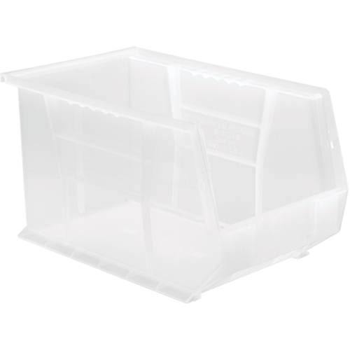 Clear-View Ultra Stack & Hang Bin, 8-1/4" W x 8" H x 13-5/8" D, Clear Oxford Builders Supplies Inc