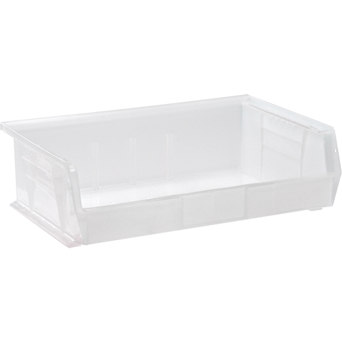 Clear-View Ultra Stack & Hang Bin, 16-1/2" W x 5" H x 10-7/8" D, Clear Oxford Builders Supplies Inc