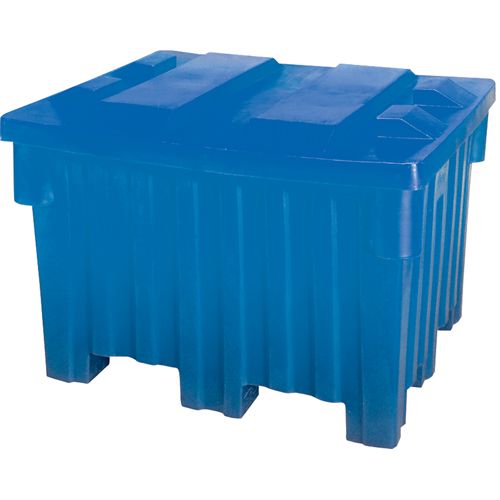 Nesting Forklift Bin, 42" W x 48" D x 30" H, Blue Oxford Builders Supplies Inc