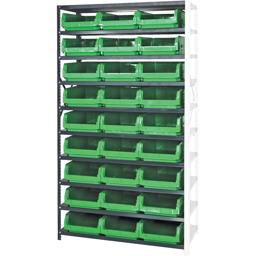 &eacute;l&eacute;ment de rayonnage avec bacs empilables, Acier, Bac Magnum, Capacit&eacute; 650 lb, 42" la x 76" h Oxford Builders Supplies Inc