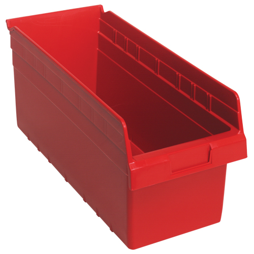 Bacs pour &eacute;tag&egrave;re Store-Max, 8-3/8" la x 8" H x 17-7/8" p, Rouge, Capacit&eacute; 56 lb Oxford Builders Supplies Inc