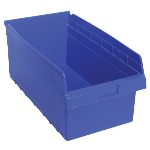 Bacs pour &eacute;tag&egrave;re Store-Max, 11-1/8" la x 8" H x 17-7/8" p, Bleu, Capacit&eacute; 56 lb Oxford Builders Supplies Inc