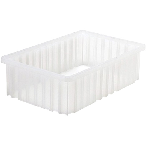 Divider Box&reg; Container, Plastic, 16.5" W x 10.875" D x 5" H, Grey Oxford Builders Supplies Inc