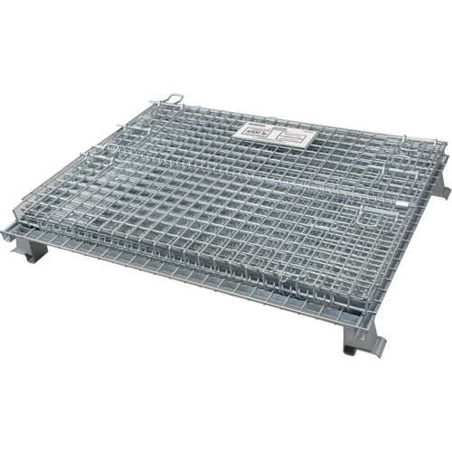 Conteneur repliable en m&eacute;tal grillag&eacute;, 48" la x 40" p x 36" h, Capacit&eacute; de 4000 lb Oxford Builders Supplies Inc