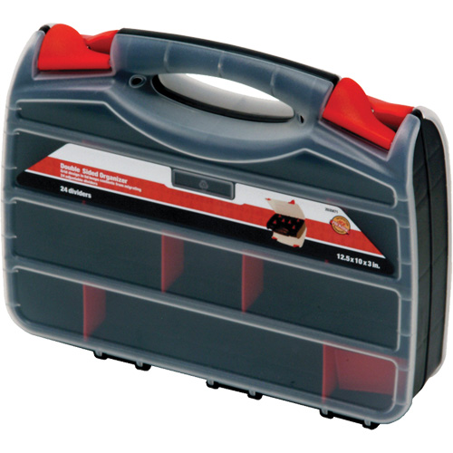 Plastic Compartment Box, 10.25" W x 12.25" D x 3" H, 32 Compartments Oxford Builders Supplies Inc