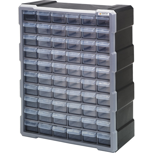 Armoire &agrave; tiroir, Plastique, 60 tiroirs, 15" x 6-1/4" x 18-3/4", Noir Oxford Builders Supplies Inc