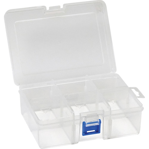 Boîte &agrave; compartiments en plastique, 4,75" la x 6,75" p x 2,25" h, 6 compartiments Oxford Builders Supplies Inc