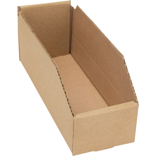 Deep Corrugated Parts Bins, 3-3/4" W x 11-1/4" D x 4-1/2" H, Beige Oxford Builders Supplies Inc