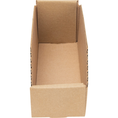 Deep Corrugated Parts Bins, 3-3/4" W x 11-1/4" D x 4-1/2" H, Beige Oxford Builders Supplies Inc