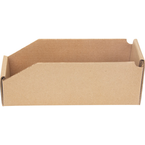 Deep Corrugated Parts Bins, 3-3/4" W x 11-1/4" D x 4-1/2" H, Beige Oxford Builders Supplies Inc