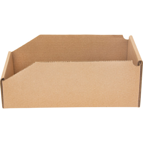 Deep Corrugated Parts Bins, 5-3/4" W x 11-1/4" D x 4-1/2" H, Beige Oxford Builders Supplies Inc