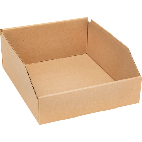 Deep Corrugated Parts Bins, 11-3/4" W x 11-1/4" D x 4-1/2" H, Beige Oxford Builders Supplies Inc
