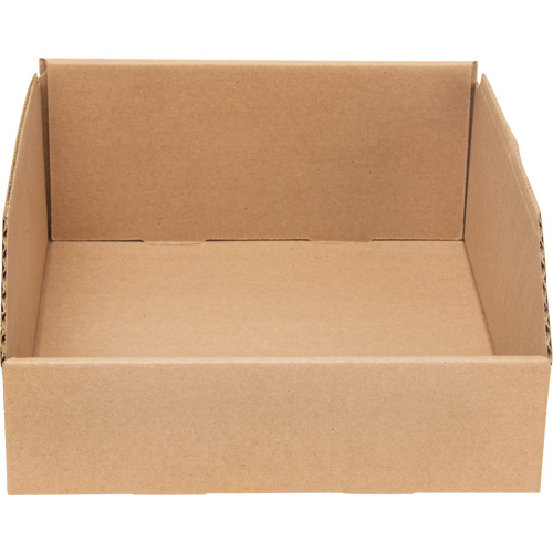 Deep Corrugated Parts Bins, 11-3/4" W x 11-1/4" D x 4-1/2" H, Beige Oxford Builders Supplies Inc