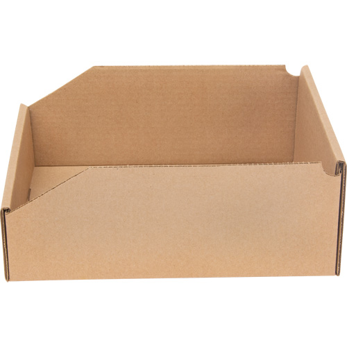 Deep Corrugated Parts Bins, 11-3/4" W x 11-1/4" D x 4-1/2" H, Beige Oxford Builders Supplies Inc