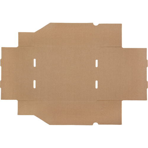 Deep Corrugated Parts Bins, 11-3/4" W x 11-1/4" D x 4-1/2" H, Beige Oxford Builders Supplies Inc