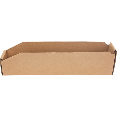 Deep Corrugated Parts Bins, 1-7/8" W x 17-1/8" D x 4-1/2" H, Beige Oxford Builders Supplies Inc