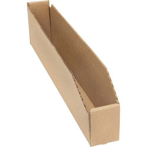 Deep Corrugated Parts Bins, 2-7/8" W x 17-1/4" D x 4-1/2" H, Beige Oxford Builders Supplies Inc