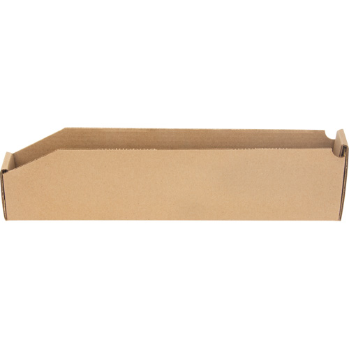 Deep Corrugated Parts Bins, 2-7/8" W x 17-1/4" D x 4-1/2" H, Beige Oxford Builders Supplies Inc