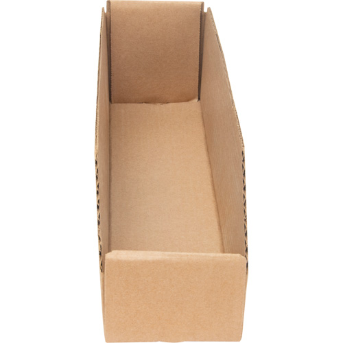 Deep Corrugated Parts Bins, 3-3/4" W x 17-1/4" D x 4-1/2" H, Beige Oxford Builders Supplies Inc