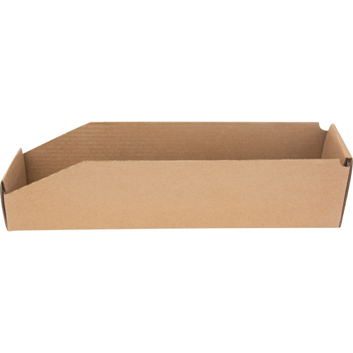 Deep Corrugated Parts Bins, 3-3/4" W x 17-1/4" D x 4-1/2" H, Beige Oxford Builders Supplies Inc