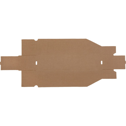 Deep Corrugated Parts Bins, 3-3/4" W x 17-1/4" D x 4-1/2" H, Beige Oxford Builders Supplies Inc