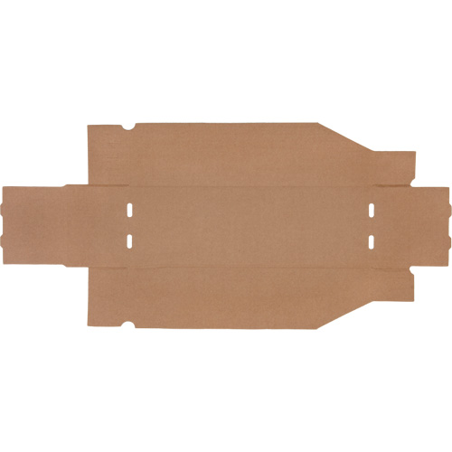 Deep Corrugated Parts Bins, 5-3/4" W x 17-1/4" D x 4-1/2" H, Beige Oxford Builders Supplies Inc