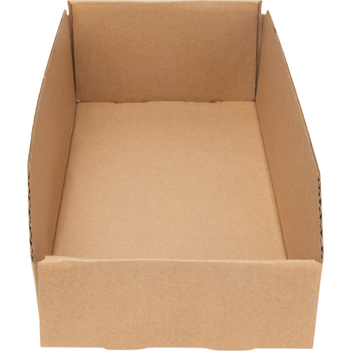Deep Corrugated Parts Bins, 7-3/4" W x 17-1/4" D x 4-1/2" H, Beige Oxford Builders Supplies Inc