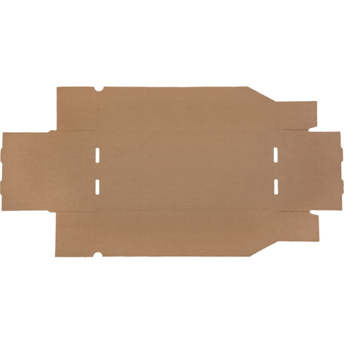 Deep Corrugated Parts Bins, 7-3/4" W x 17-1/4" D x 4-1/2" H, Beige Oxford Builders Supplies Inc