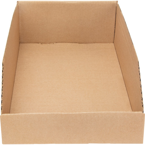 Boîtes profondes en carton ondul&eacute;, 9-3/4" la x 17-1/4" p x 4-1/2" h, Beige Oxford Builders Supplies Inc