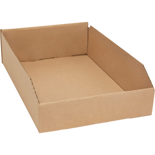 Deep Corrugated Parts Bins, 11-3/4" W x 17-1/4" D x 4-1/2" H, Beige Oxford Builders Supplies Inc