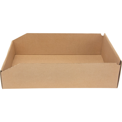 Deep Corrugated Parts Bins, 11-3/4" W x 17-1/4" D x 4-1/2" H, Beige Oxford Builders Supplies Inc