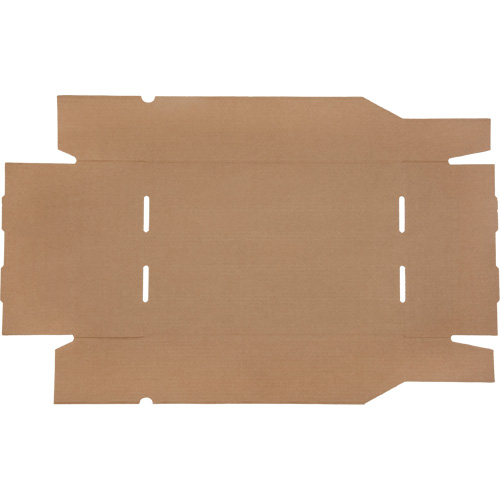Deep Corrugated Parts Bins, 11-3/4" W x 17-1/4" D x 4-1/2" H, Beige Oxford Builders Supplies Inc