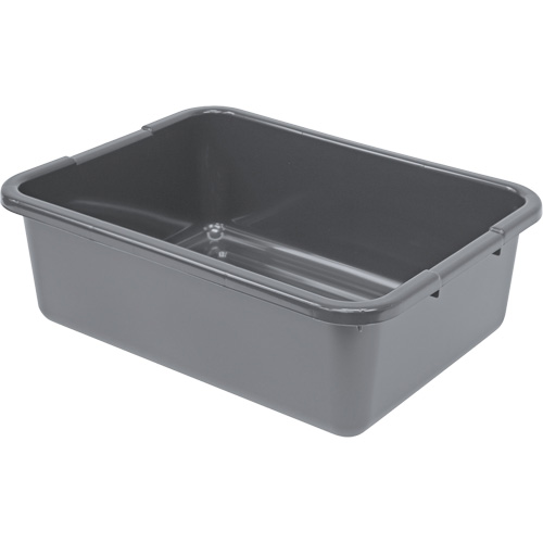 Bac d'entreposage tout usage &agrave; fond rainur&eacute;, 7" ha x 15" p x 21" lo, Plastique, Gris Oxford Builders Supplies Inc