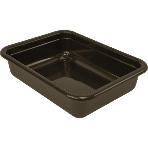 Bac d'entreposage tout usage &agrave; fond plat, 5" ha x 17" p x 22" lo, Plastique, Gris Oxford Builders Supplies Inc