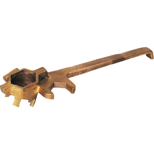 Cl&eacute; anti&eacute;tincelante de luxe pour barils, Ouverture de 1-1/4", Poign&eacute;e 3-1/4", Alliage de bronze Oxford Builders Supplies Inc