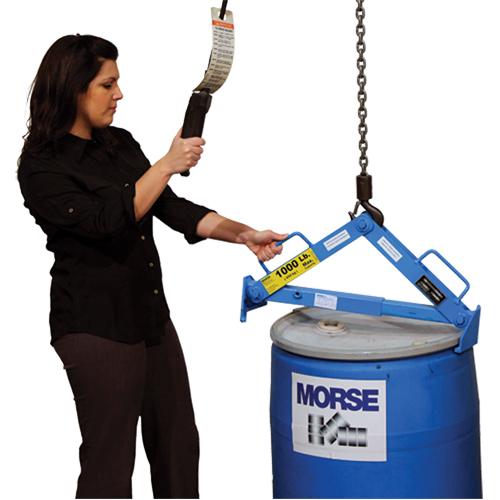 Drum Lifter, 30 - 85 US Gal. (25 - 70 Imperial Gal.), 1000 lbs./454 kg. Cap. Oxford Builders Supplies Inc