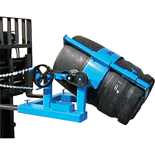 Fork Mounted Drum Lifter, 55 US gal. (45 Imperial Gal.) Drum Size, 1500 lbs./680 kg. Cap. Oxford Builders Supplies Inc