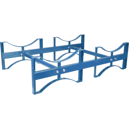 Porte-barils empilables, 2 barils, Capacit&eacute; de 1600 lb, 45-1/2" la x 30" p x 12-1/2" h Oxford Builders Supplies Inc
