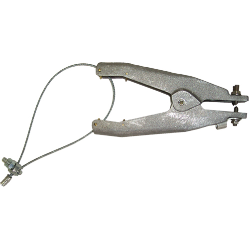 Prise de masse statique (s&eacute;rie GAT), Corps en Aluminium coul&eacute;, Pointe style cuvette en Laiton, 1 pointe style cuvette isol&eacute;e Configuration, 1-1/4" Ouverture max. Oxford Builders Supplies Inc