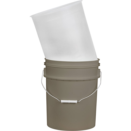 Doublure pour seau en plastique, 11-1/4" dia. x 14" h, 5 gal. US (4,16 gal. imp.) capacit&eacute; Oxford Builders Supplies Inc