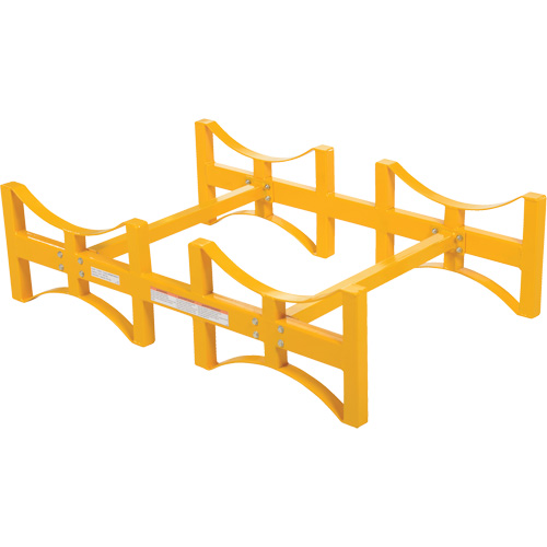 Porte-barils empilable en acier, 2 barils, Capacit&eacute; de 1600 lb, 45-1/2" la x 29-7/8" p x 12-3/4" h Oxford Builders Supplies Inc