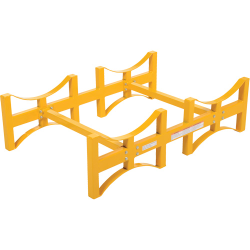 Porte-barils empilable en acier, 2 barils, Capacit&eacute; de 1600 lb, 45-1/2" la x 29-7/8" p x 12-3/4" h Oxford Builders Supplies Inc