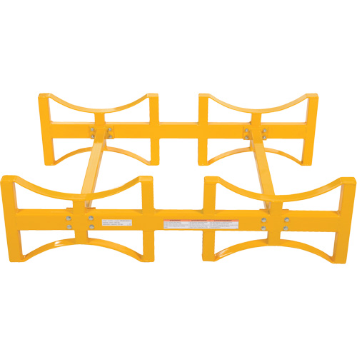 Porte-barils empilable en acier, 2 barils, Capacit&eacute; de 1600 lb, 45-1/2" la x 29-7/8" p x 12-3/4" h Oxford Builders Supplies Inc