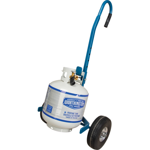 Cylinder Cart, Flat-Free Wheels, 15-1/2" W x 14-1/4" L Base, 600 lbs. Oxford Builders Supplies Inc