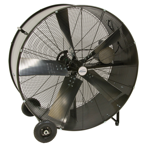 Heavy-Duty Fixed Belt Drive Drum Fan, Industrial, 2 Speed, 42" Diameter Oxford Builders Supplies Inc