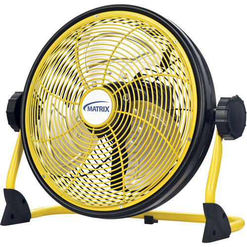 Rechargeable Indoor/Outdoor Fan with USB port, Commercial, Variable Speed, 12" Diameter Oxford Builders Supplies Inc