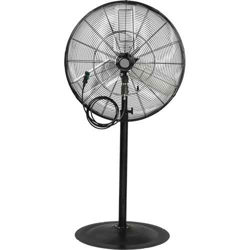 Ventilateur oscillant sur socle avec vaporisation &agrave; moteur &eacute;tanche &agrave; l'eau, Robuste, 3 Vitesses, Diam&egrave;tre de 30" Oxford Builders Supplies Inc