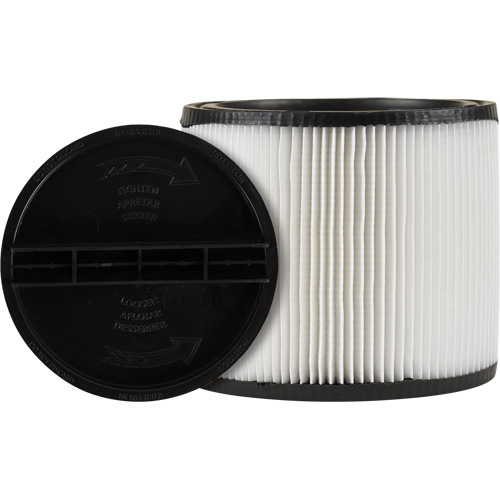 Filtre d'aspirateur, Filtre pour aspirateur, Cartouche, Pour 5 gal. US Oxford Builders Supplies Inc