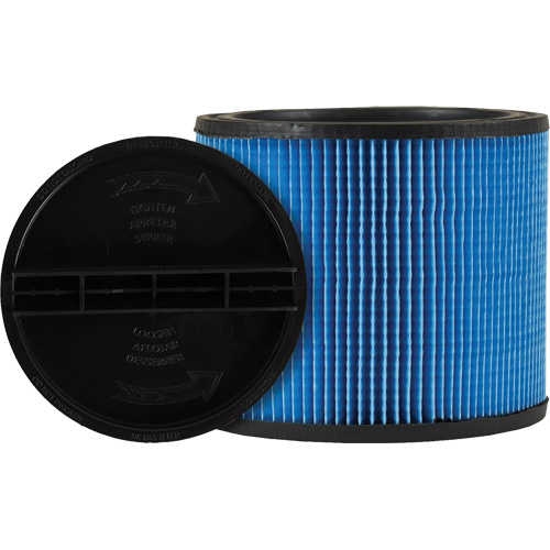 Filtre pour aspirateur Ultra-Web, Cartouche, Pour 5 gal. US Oxford Builders Supplies Inc